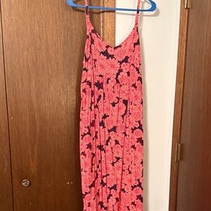 Ingrid & Isabel Pink and Black Floral Dress